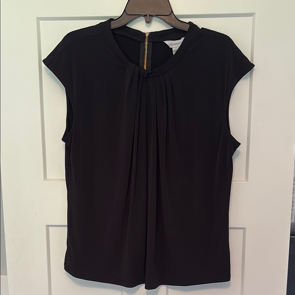 Liz Claiborne zipped detail blouse